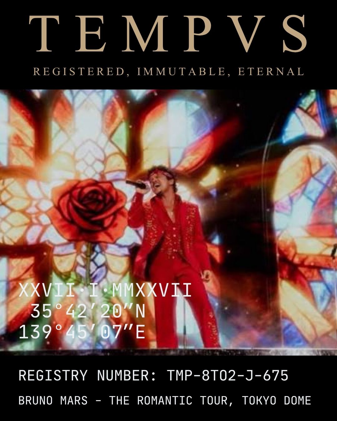 BRUNO MARS - THE ROMANTIC TOUR, TOKYO DOME